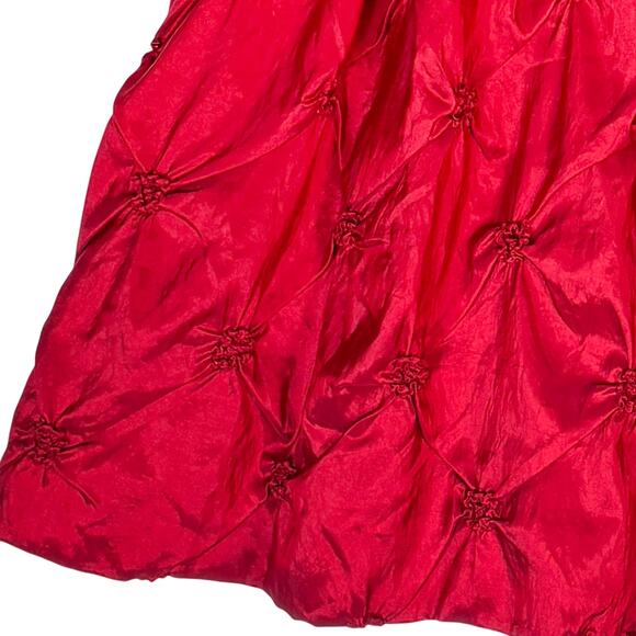 Cinderella Couture Girls Black Velvet and Red Satin Christmas Holiday Dress | 3T - Picture 5 of 6